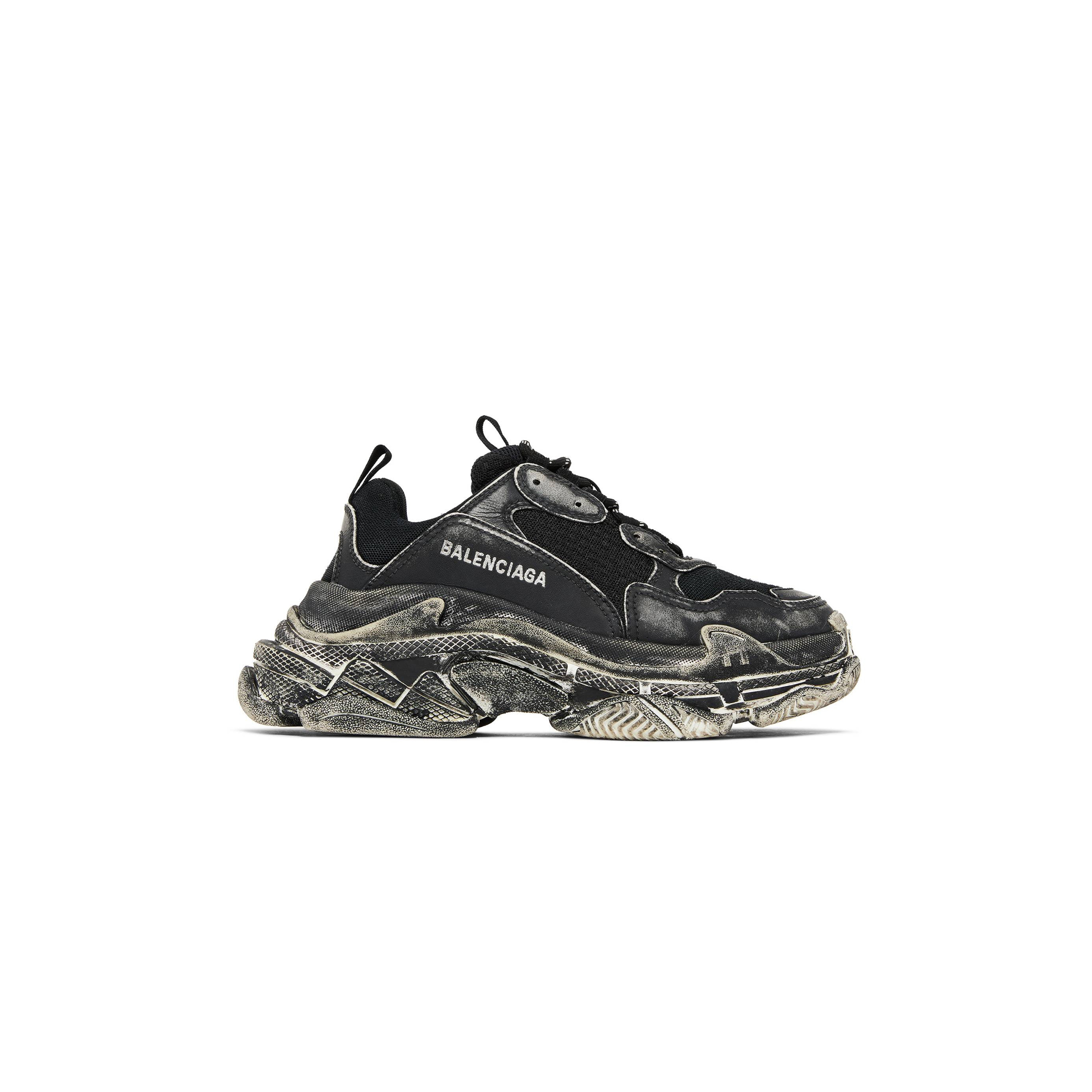 BALENCIAGA TRIPLE S FADED BLACK 536737W3CN31000